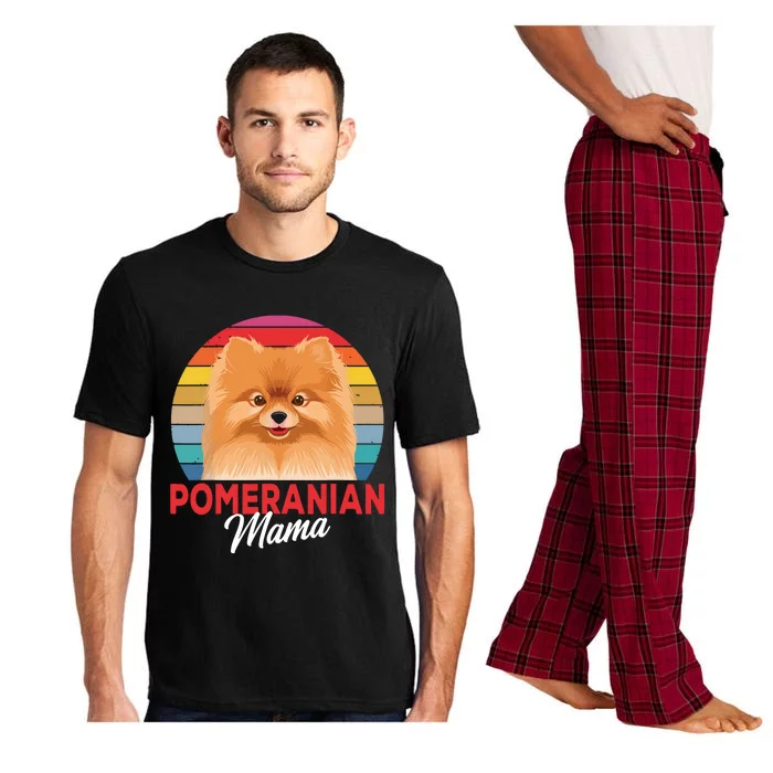 Pomeranian Mama Pom Dog Mom Womens Pajama Set