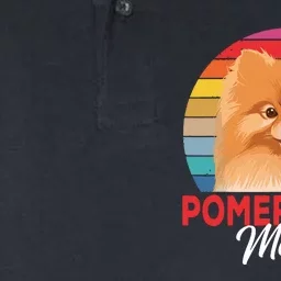 Pomeranian Mama Pom Dog Mom Womens Softstyle Adult Sport Polo