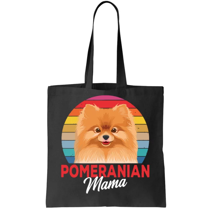 Pomeranian Mama Pom Dog Mom Womens Tote Bag