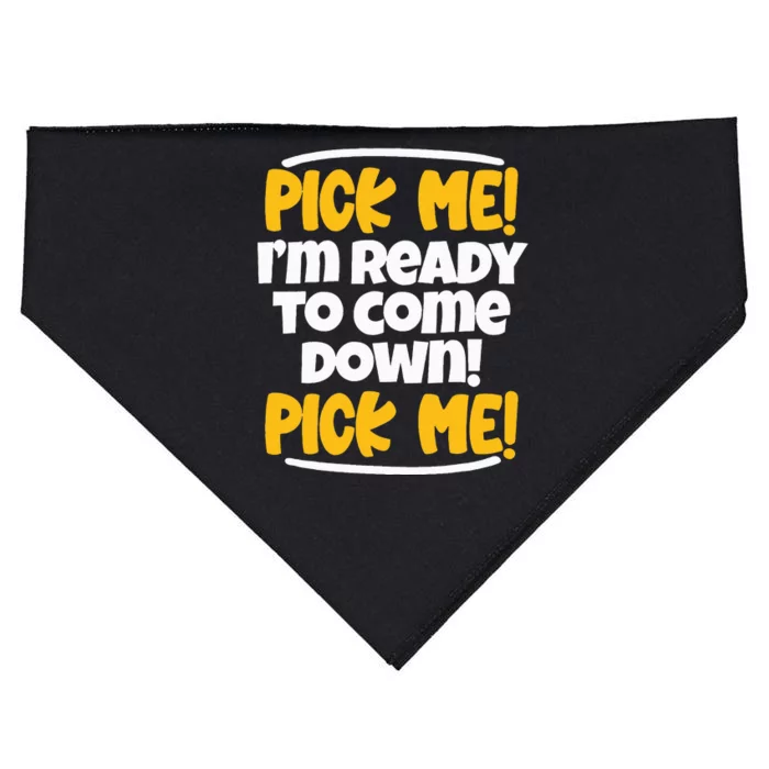 Pick Me Pick Me Funny Family Matching Gift USA-Made Doggie Bandana