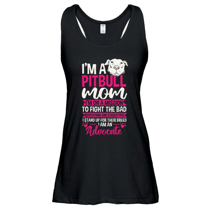 Pitbull Mom Pit Bull Terrier Mommy Pibble Mother's Day Ladies Essential Flowy Tank