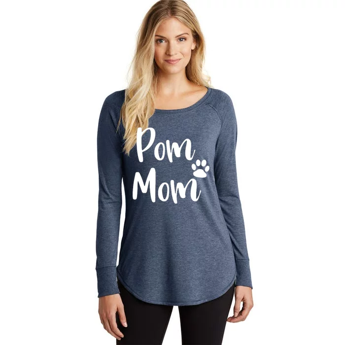 Pom Mom Pomeranian Mom Pom Mama Women's Perfect Tri Tunic Long Sleeve Shirt