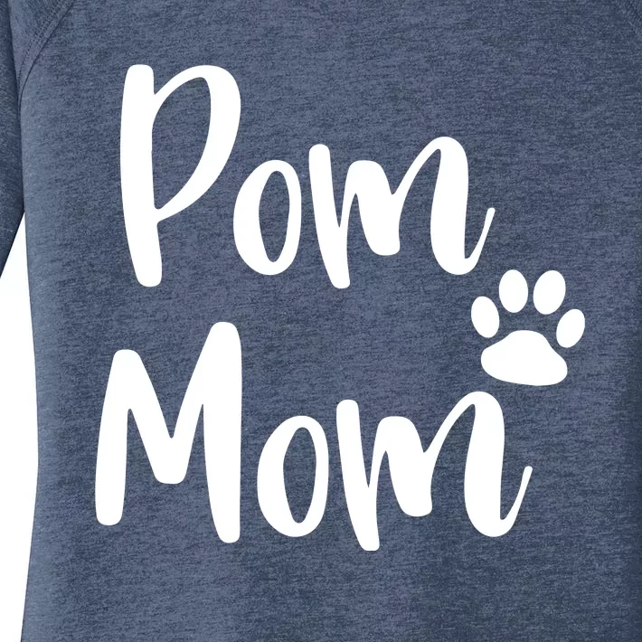 Pom Mom Pomeranian Mom Pom Mama Women's Perfect Tri Tunic Long Sleeve Shirt