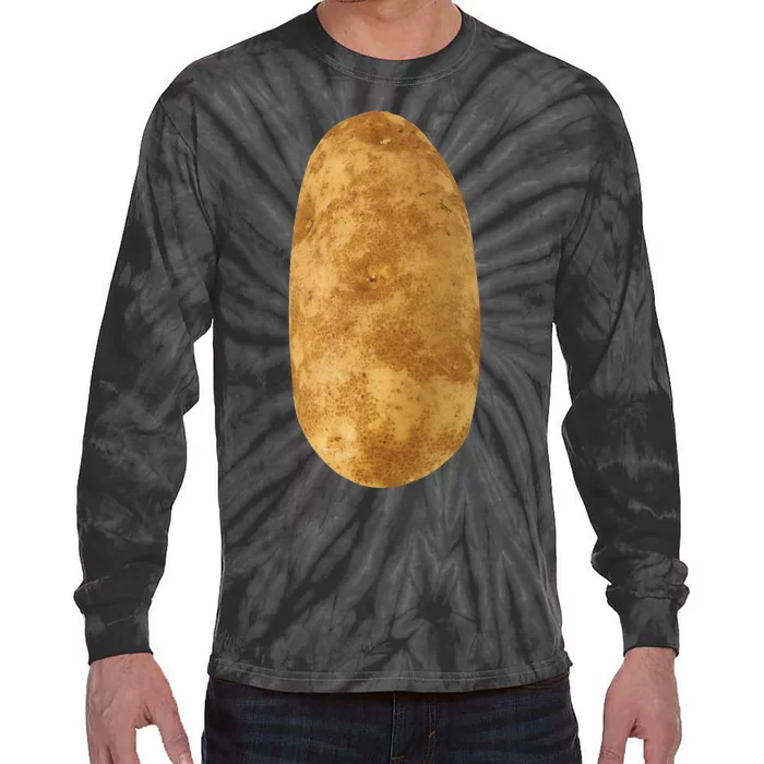 Potatoe Mmmmmmm Potatoes Halloween Costume Tie-Dye Long Sleeve Shirt