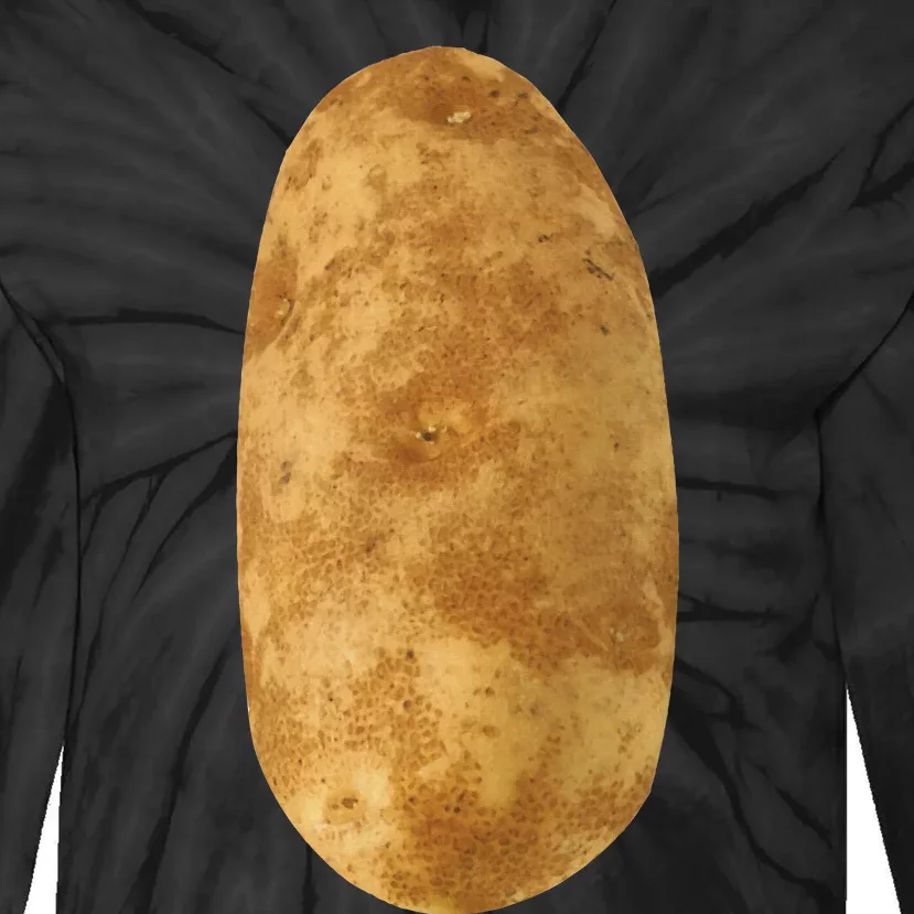 Potatoe Mmmmmmm Potatoes Halloween Costume Tie-Dye Long Sleeve Shirt