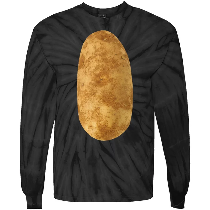 Potatoe Mmmmmmm Potatoes Halloween Costume Tie-Dye Long Sleeve Shirt