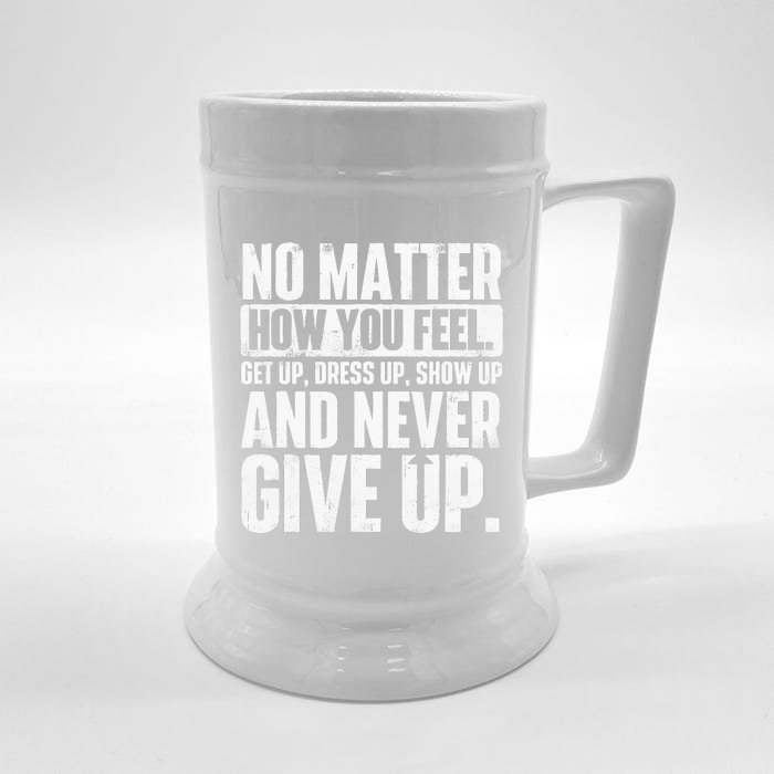 Perseverance Motivational Quote Inspiration Life Slogan Front & Back Beer Stein