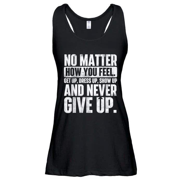 Perseverance Motivational Quote Inspiration Life Slogan Ladies Essential Flowy Tank