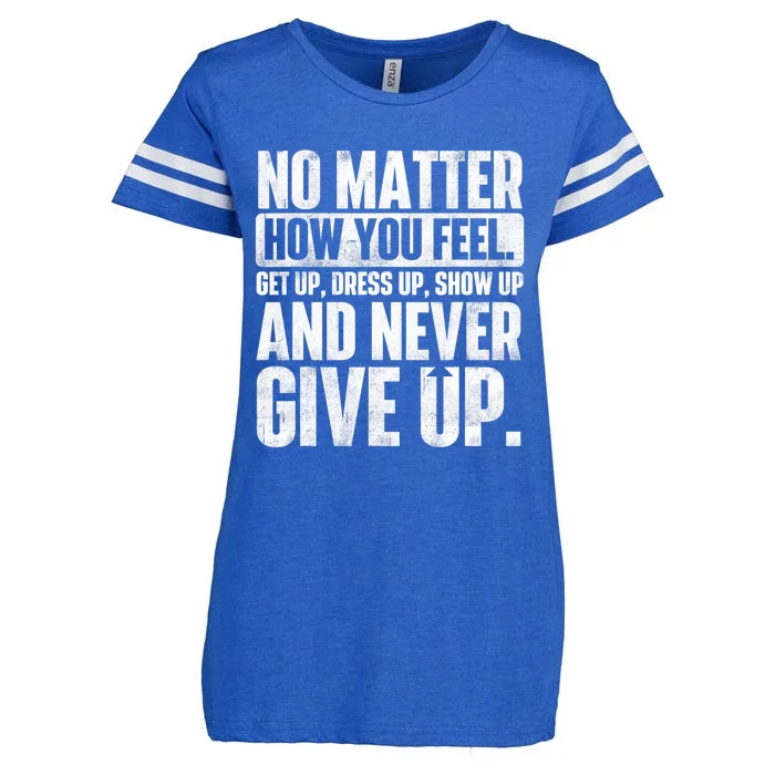 Perseverance Motivational Quote Inspiration Life Slogan Enza Ladies Jersey Football T-Shirt