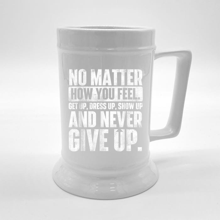 Perseverance Motivational Quote Inspiration Life Slogan Front & Back Beer Stein