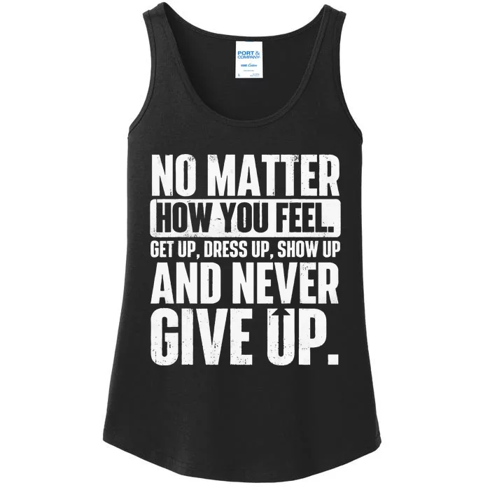 Perseverance Motivational Quote Inspiration Life Slogan Ladies Essential Tank