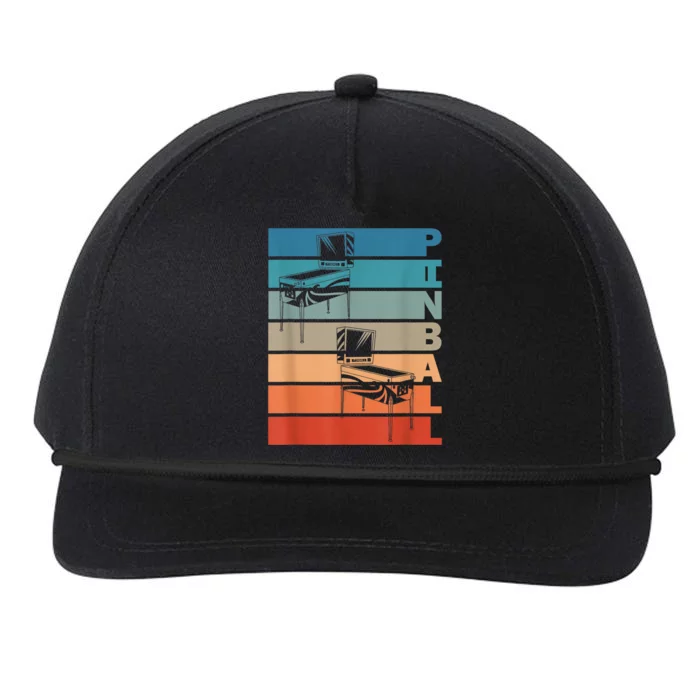 Pinball Machine Retro Vintage Design For Wizards Snapback Five-Panel Rope Hat