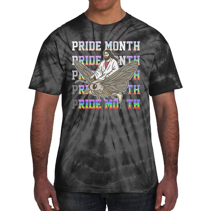 Pride Month Ride Moth Design Tie-Dye T-Shirt