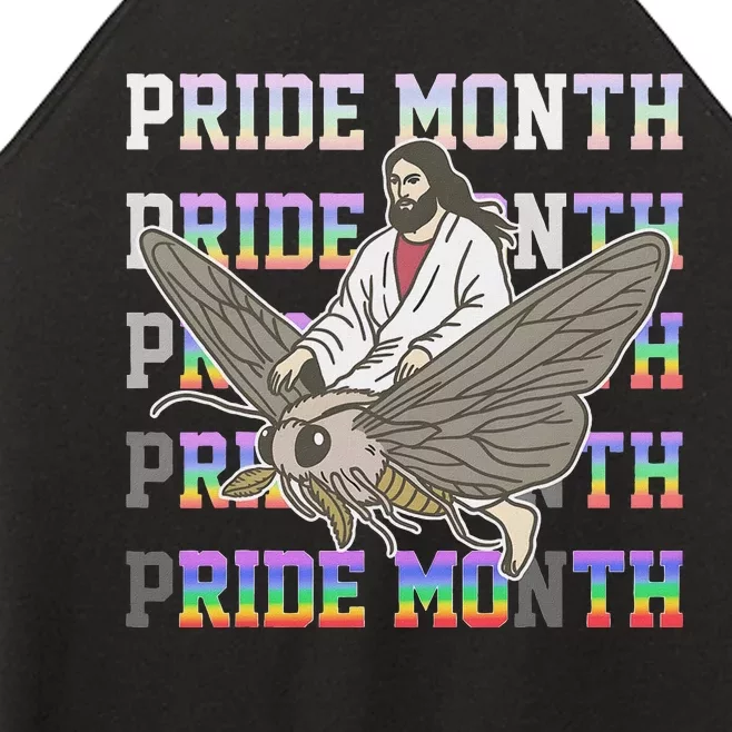 Pride Month Ride Moth Design Women’s Perfect Tri Rocker Tank