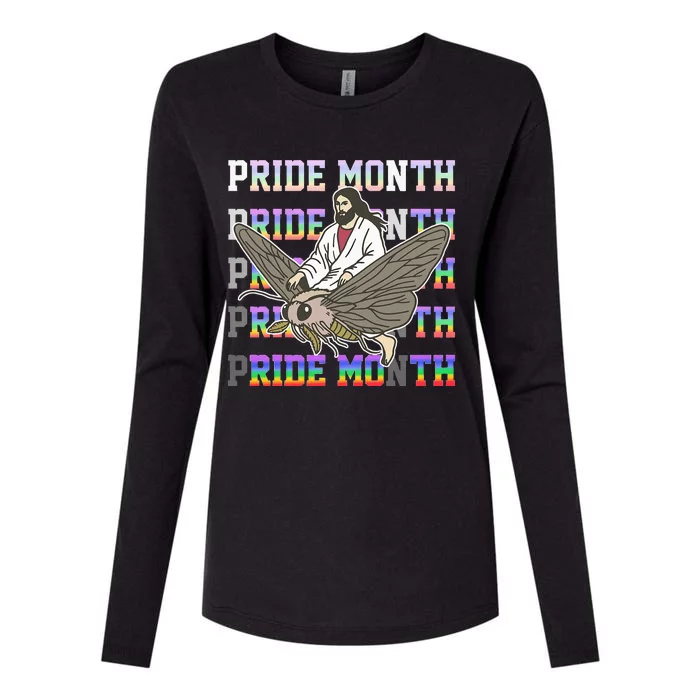 Pride Month Ride Moth Pride Month Ride Moth Womens Cotton Relaxed Long Sleeve T-Shirt