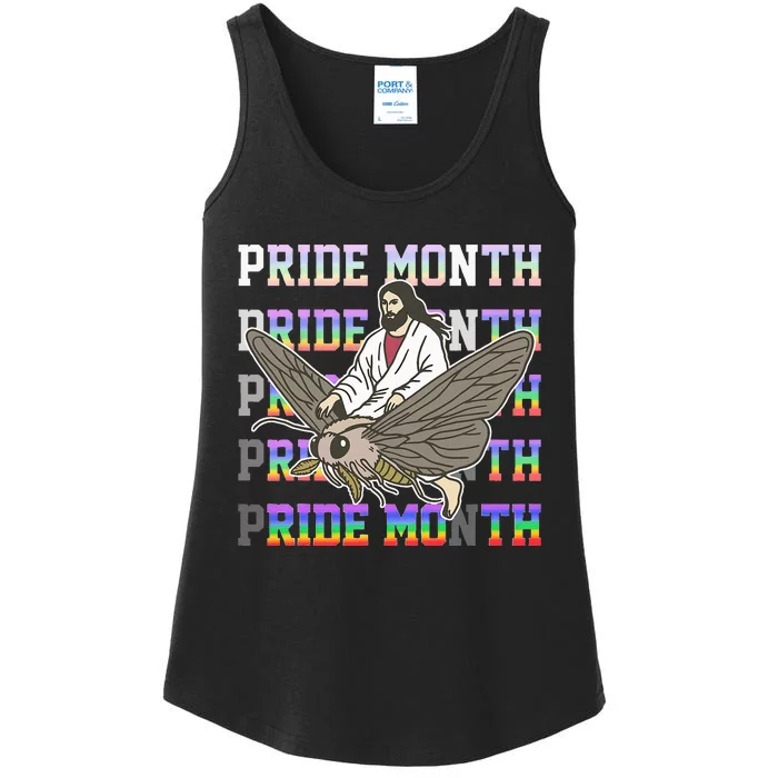 Pride Month Ride Moth Pride Month Ride Moth Ladies Essential Tank