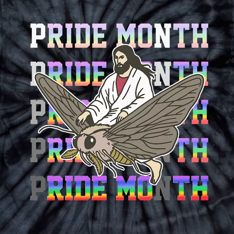 Pride Month Ride Moth Pride Month Ride Moth Tie-Dye T-Shirt