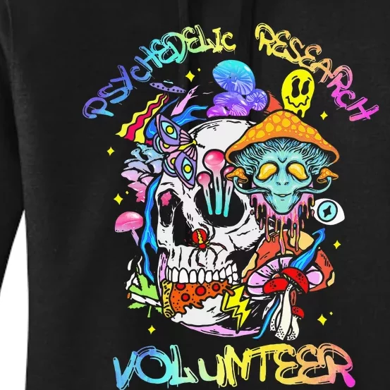 Psychedelic Mushroom Research Volunteer Women's Pullover Hoodie