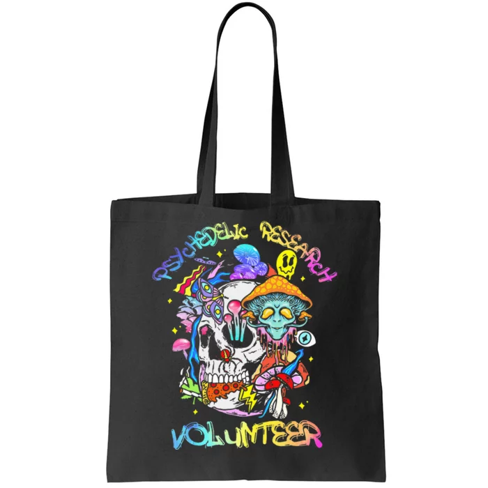 Psychedelic Mushroom Research Volunteer Tote Bag