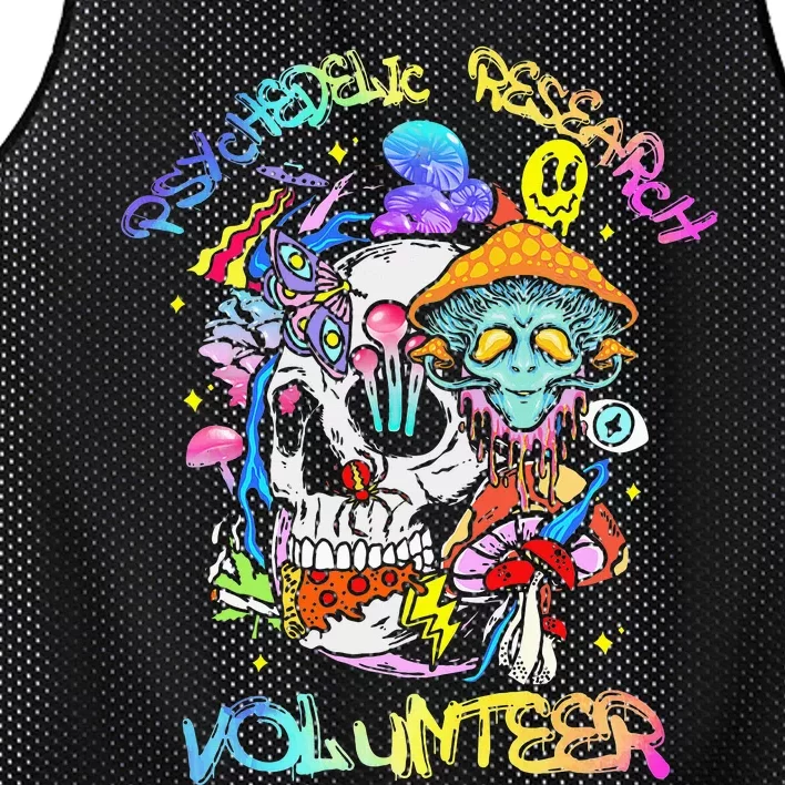 Psychedelic Mushroom Research Volunteer Mesh Reversible Basketball Jersey Tank