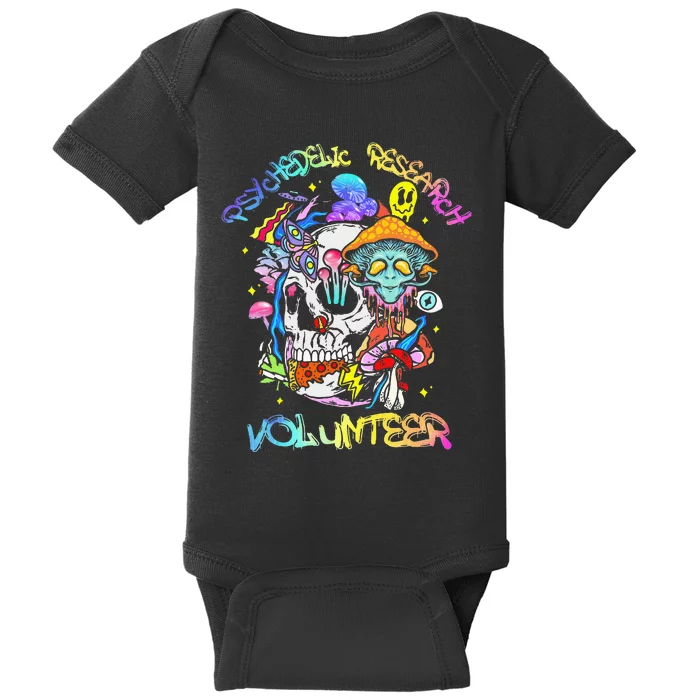 Psychedelic Mushroom Research Volunteer Baby Bodysuit