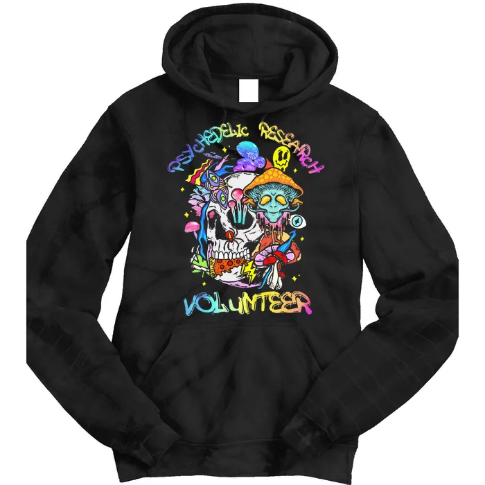 Psychedelic Mushroom Research Volunteer Tie Dye Hoodie