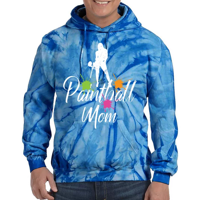 Paintball Mom Retro Awesome Baller Mom Funny Gift Present Gift Tie Dye Hoodie