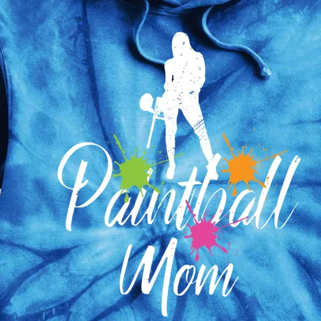 Paintball Mom Retro Awesome Baller Mom Funny Gift Present Gift Tie Dye Hoodie