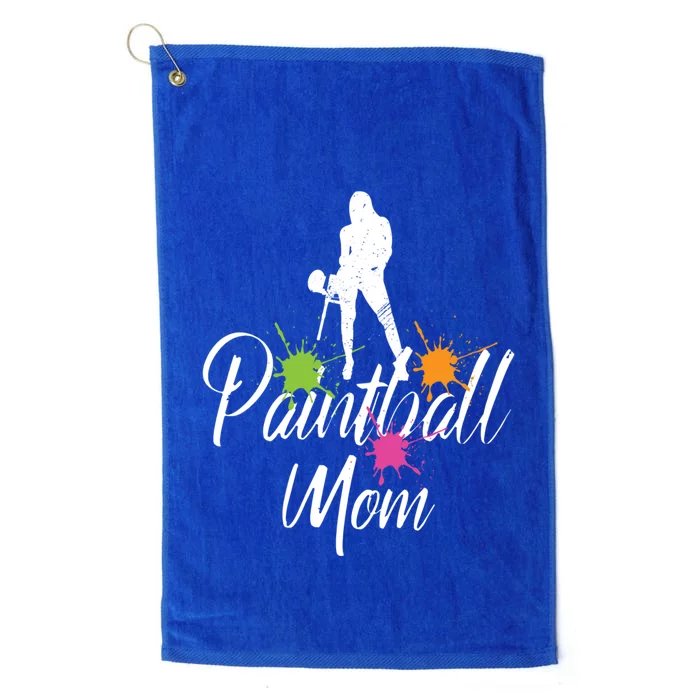 Paintball Mom Retro Awesome Baller Mom Funny Gift Present Gift Platinum Collection Golf Towel