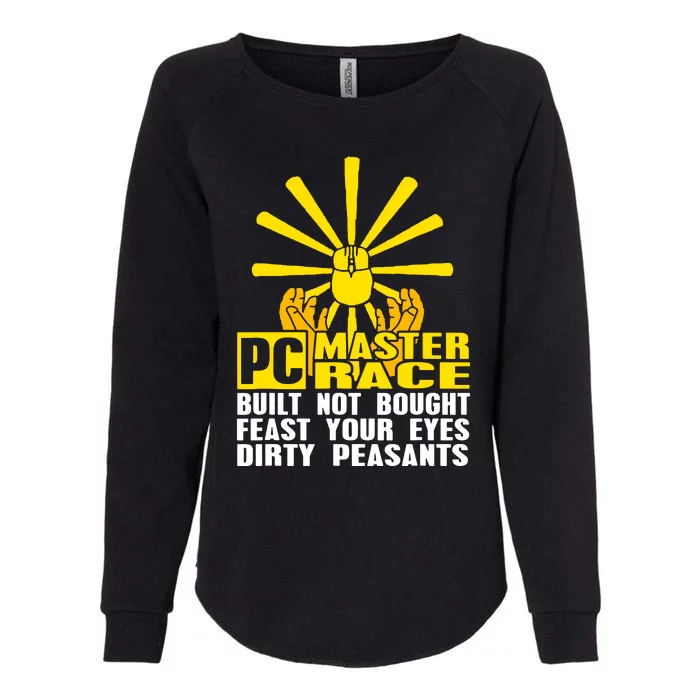 Pc Master Race Gaming Womens California Wash Sweatshirt