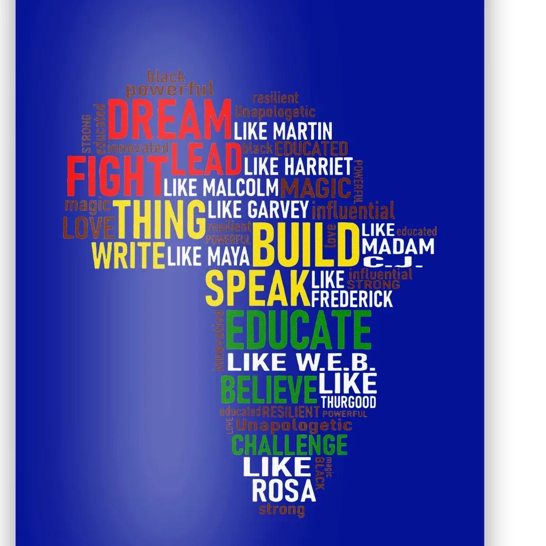 Proud My Roots African Pride Dream Like Martin Poster