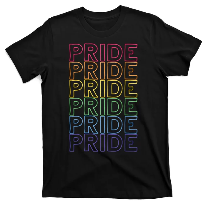 Pride Month Rainbow Retro T-Shirt