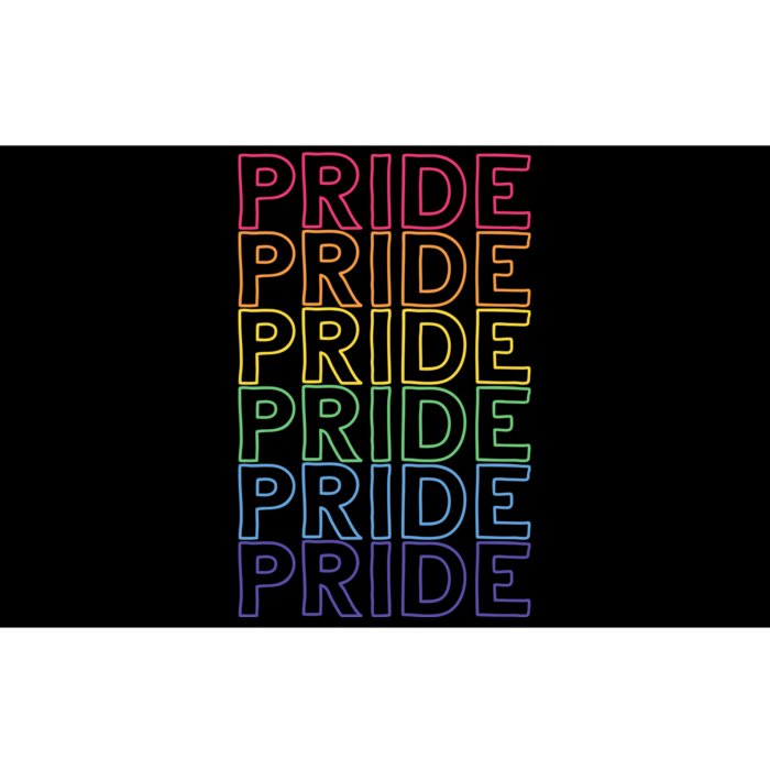 Pride Month Rainbow Retro Bumper Sticker