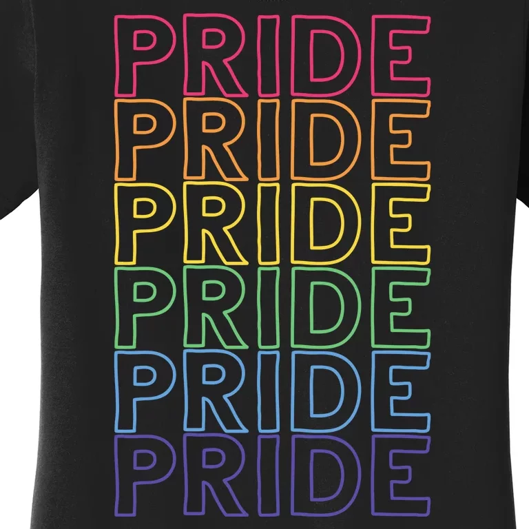 Pride Month Rainbow Retro Women's T-Shirt