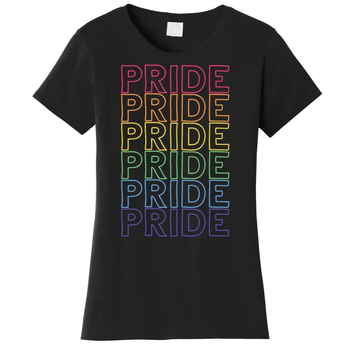 Pride Month Rainbow Retro Women's T-Shirt