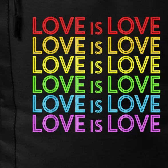 Pride March Rainbow LGBT Equality Love Is Love Gay Lesbian Daily Commute Backpack