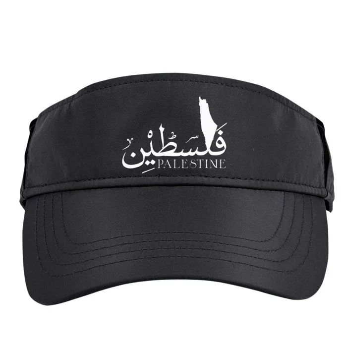 Palestine Map Red Background Baba Palestinian Roots Folklore Adult Drive Performance Visor