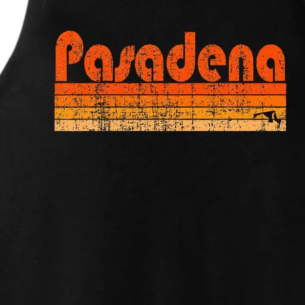 Pasadena Maryland Retro 80s Style Ladies Tri-Blend Wicking Tank