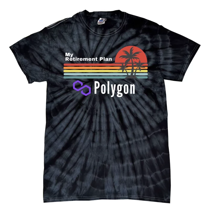 Polygon My Retirement Plan, Polygon Logo, Polygon Crypto Tie-Dye T-Shirt