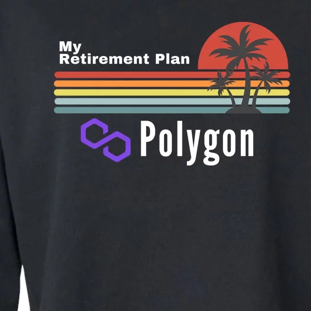 Polygon My Retirement Plan, Polygon Logo, Polygon Crypto Cropped Pullover Crew