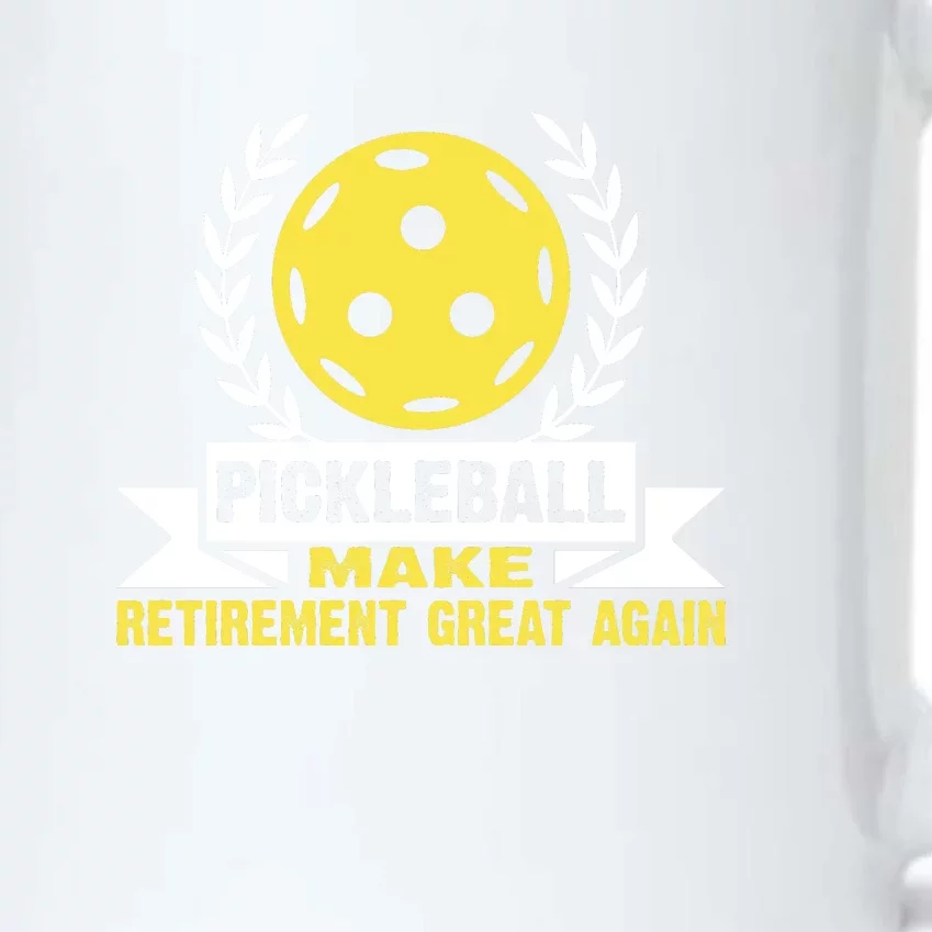 Pickleball Make Retirement Great Again Player Gift Paddles Black Color Changing Mug