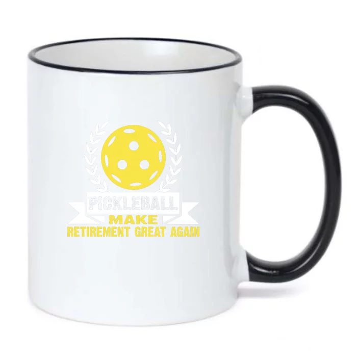 Pickleball Make Retirement Great Again Player Gift Paddles Black Color Changing Mug