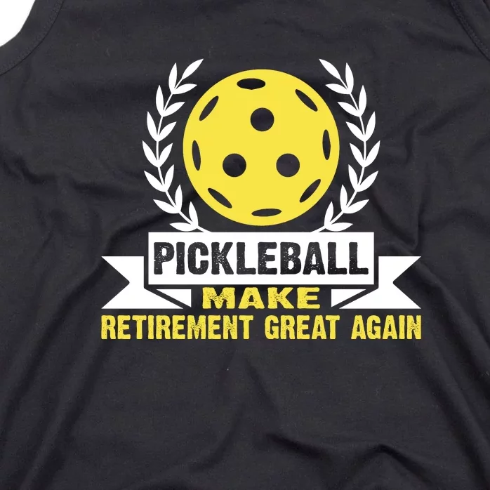 Pickleball Make Retirement Great Again Player Gift Paddles Tank Top