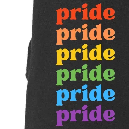 Pride Month Rainbow LGBTQ Doggie 3-End Fleece Hoodie