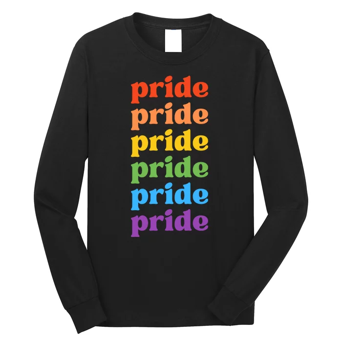 Pride Month Rainbow LGBTQ Long Sleeve Shirt