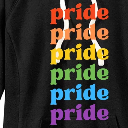 Pride Month Rainbow LGBTQ Women's Fleece Hoodie