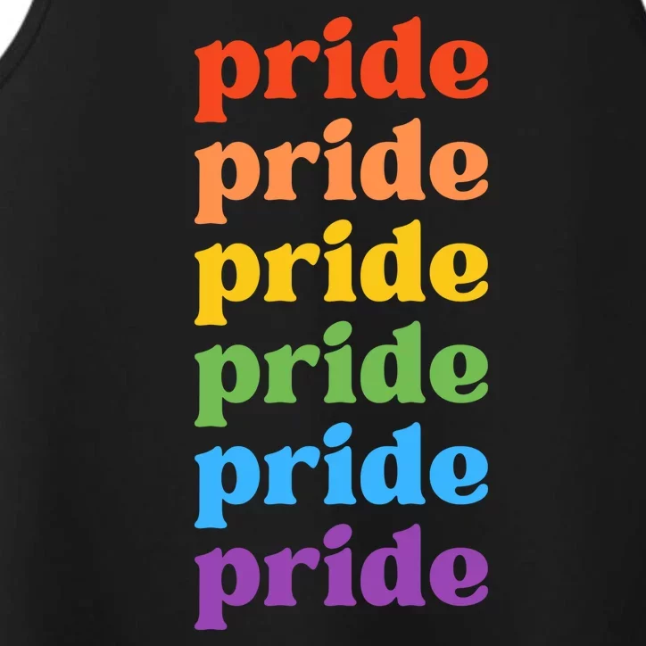 Pride Month Rainbow LGBTQ Performance Tank