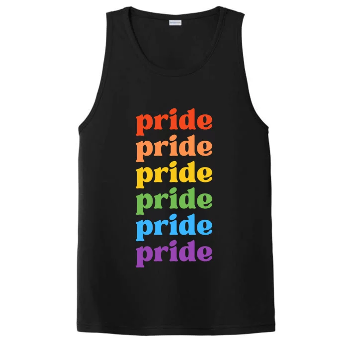 Pride Month Rainbow LGBTQ Performance Tank