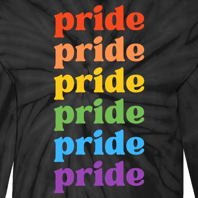 Pride Month Rainbow LGBTQ Tie-Dye Long Sleeve Shirt