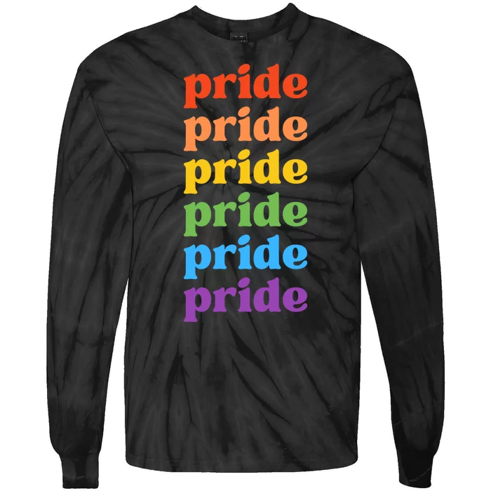 Pride Month Rainbow LGBTQ Tie-Dye Long Sleeve Shirt